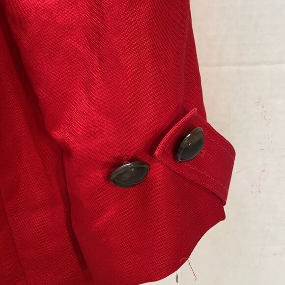 Talbots red jacket tailored raglan sleeve Designed - Picture 6 of 10